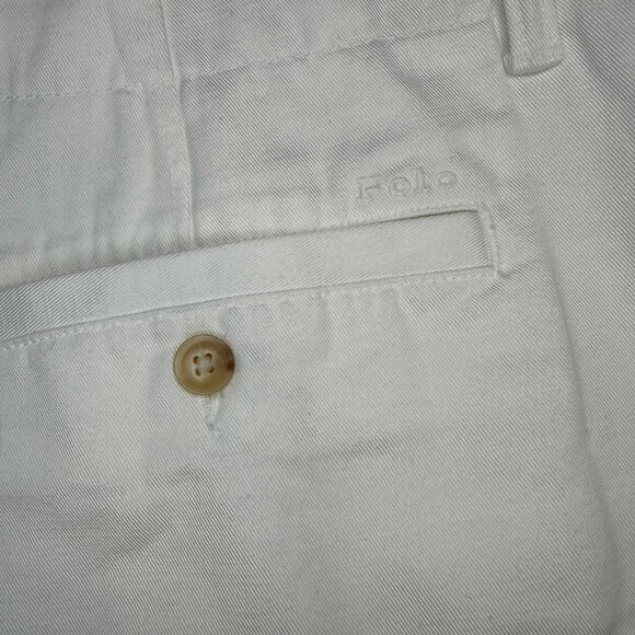 Polo Ralph Lauren White Chino Cotton Twill Shorts 14 NWT - Picture 9 of 12